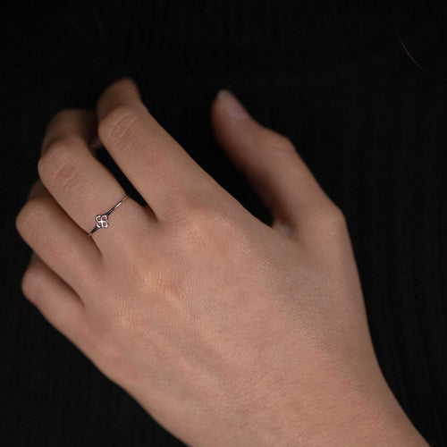 Bague  Luma Txiki Or Blanc 750