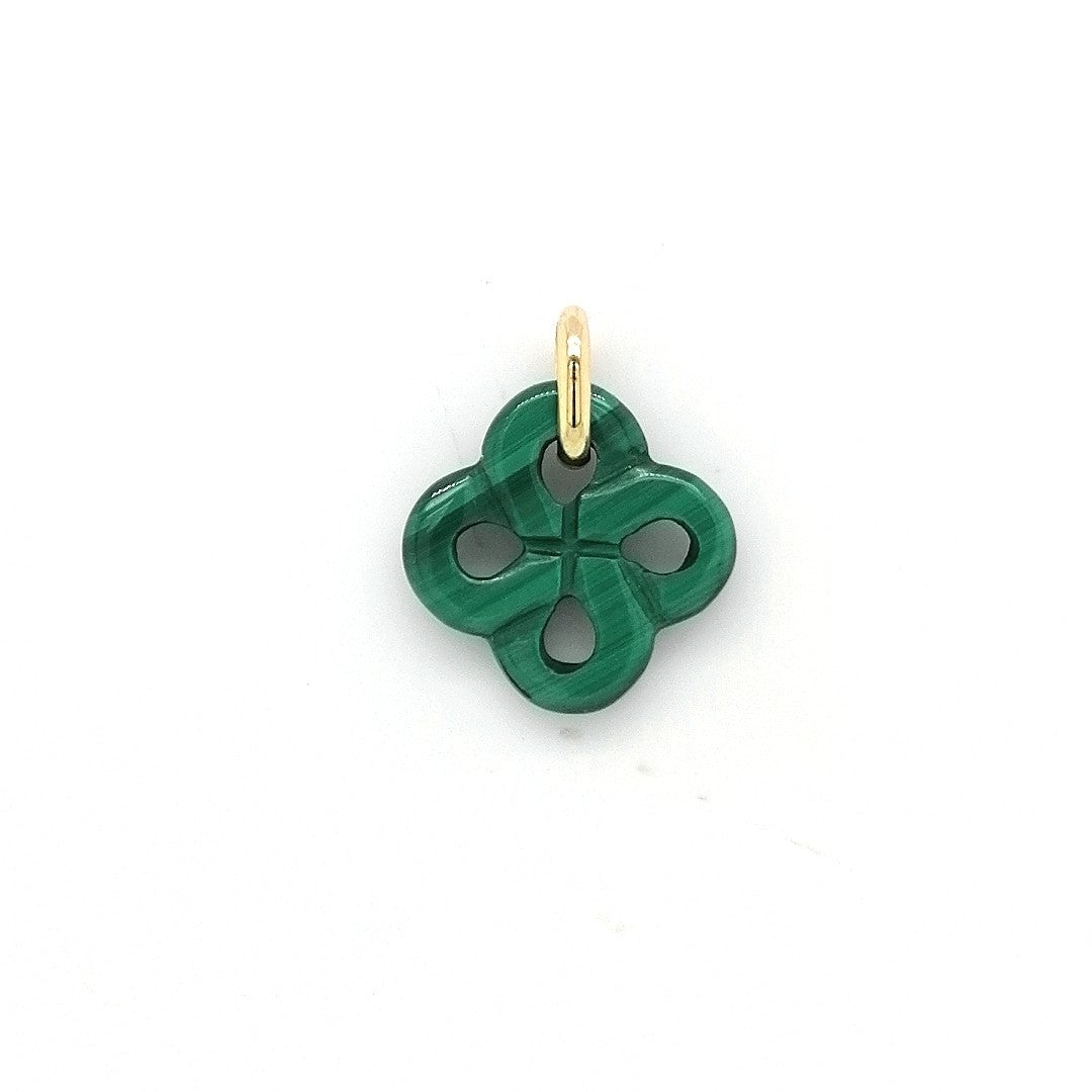 Pendentif Or Jaune Malachite