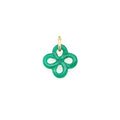 Pendentif Or Jaune Agate Verte