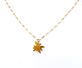 Collier Eguzki Lore Plaqué Or Jaune Laque Blanche