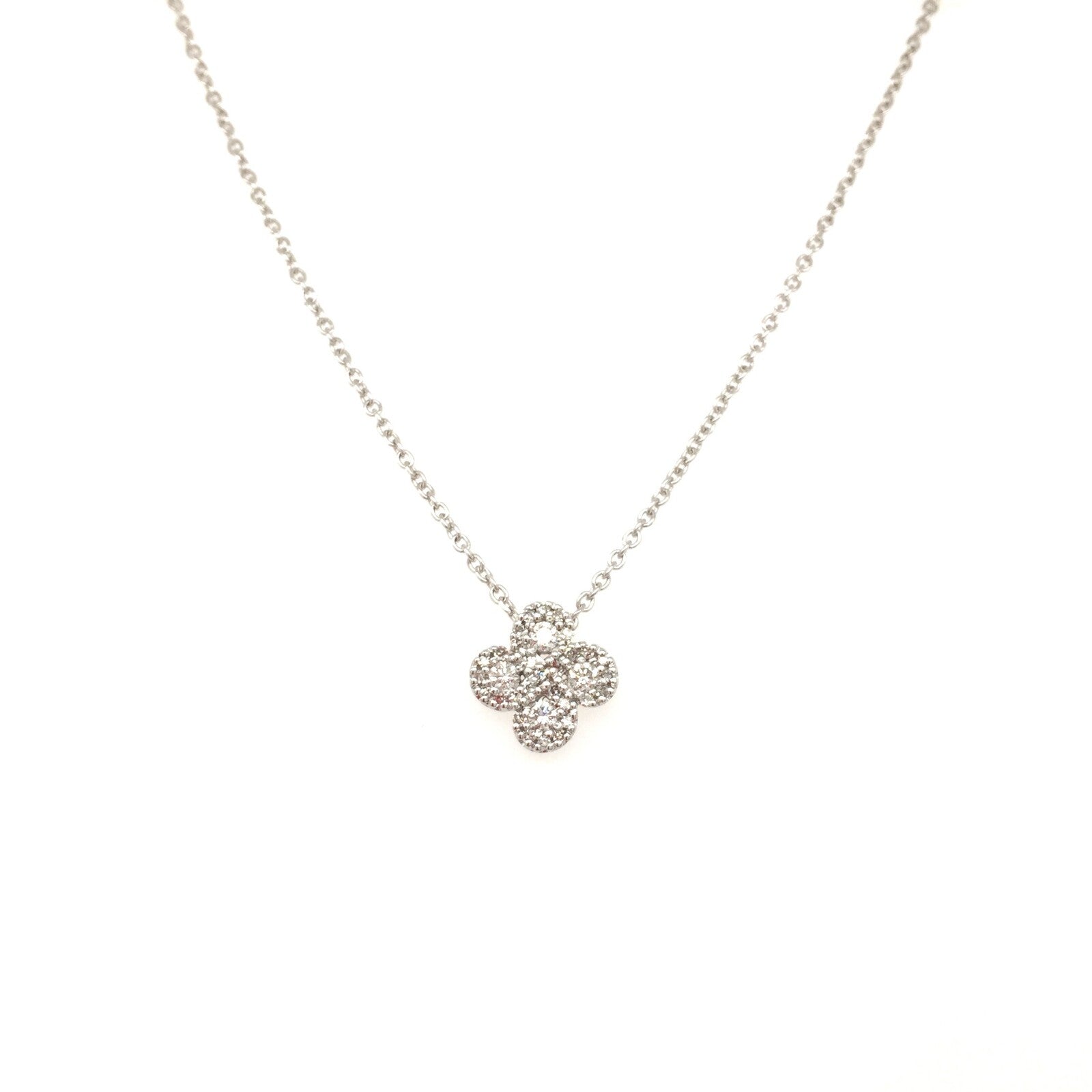Collier Argia Txiki Diamants Or Blanc
