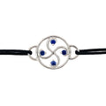 Bracelet Nahia Txiki Saphirs Bleu Or Blanc