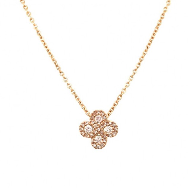 Collier Argia Diamants Or Rose