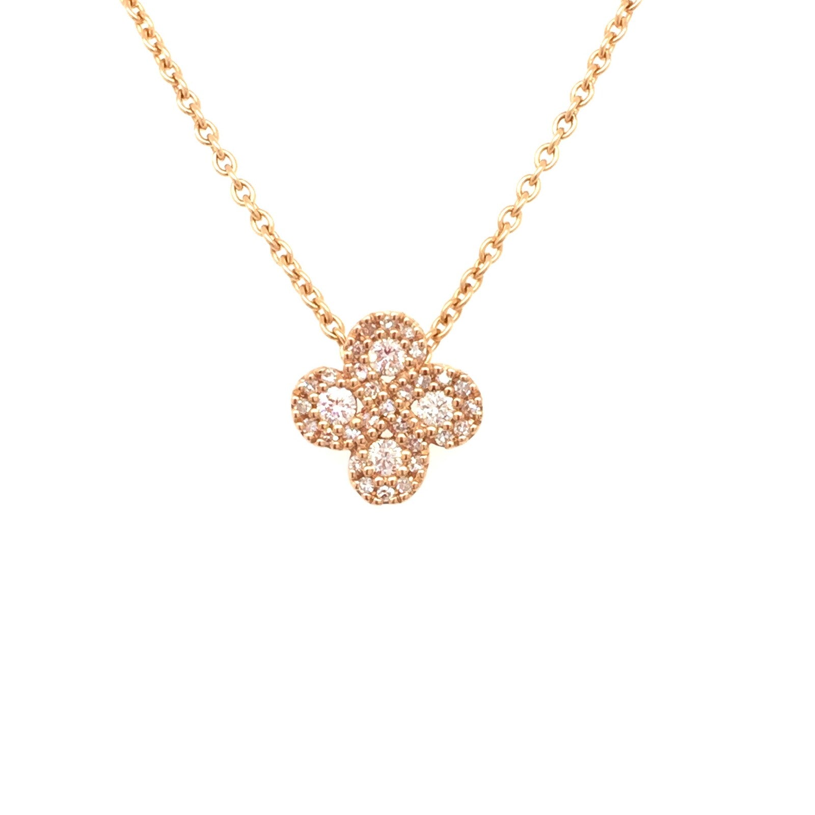 Collier Argia Diamants Or Rose