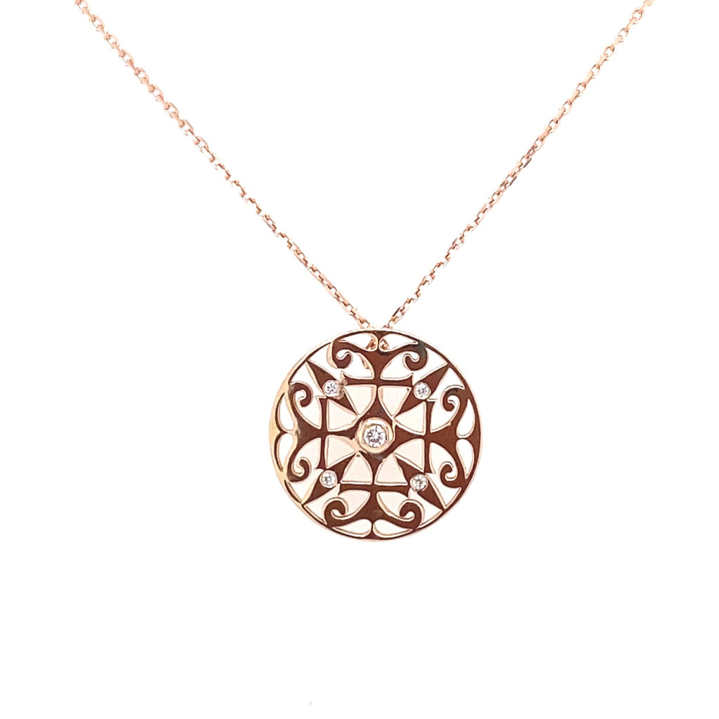 Collier 1644 Diamants Or Rose