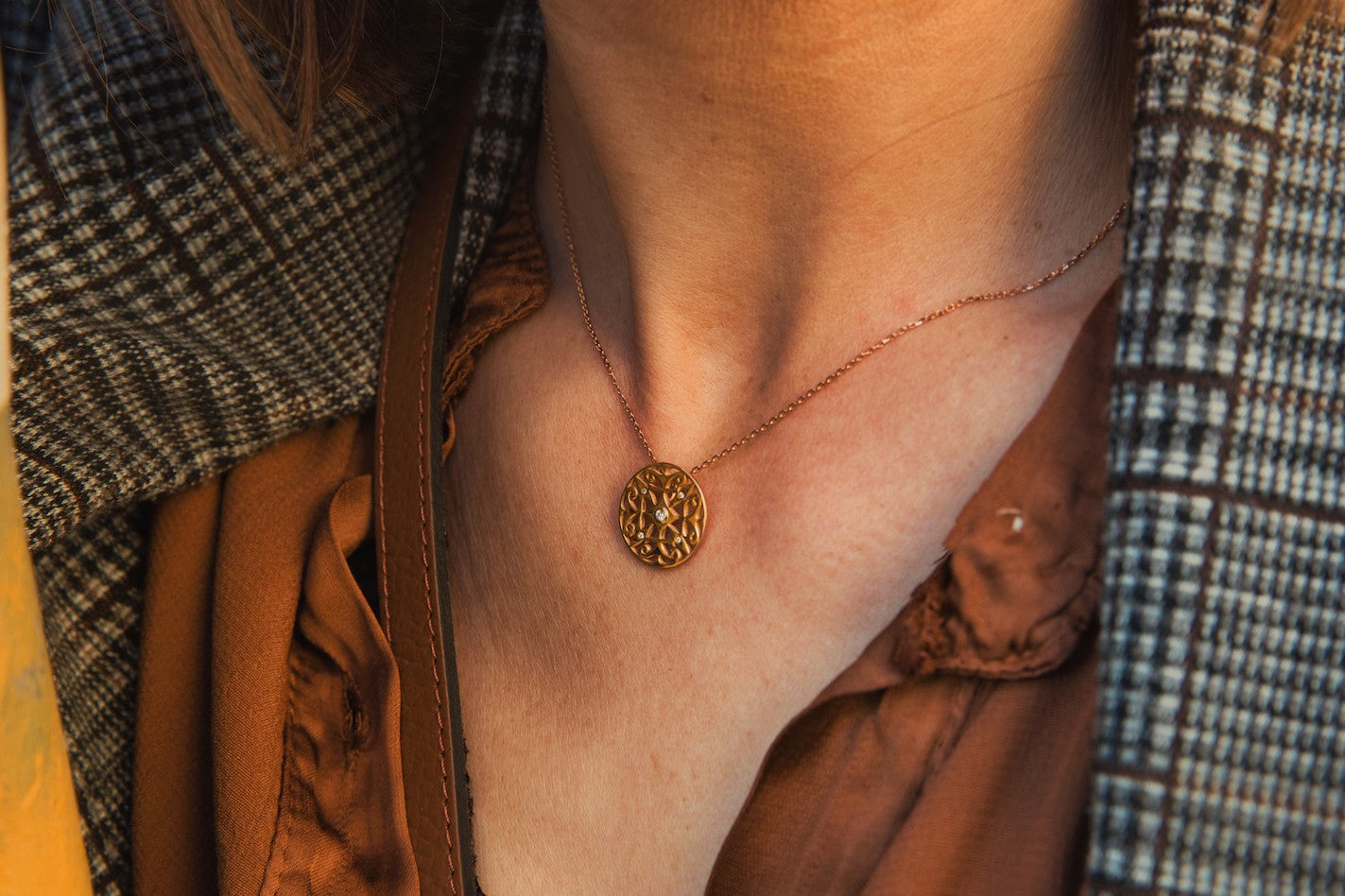Collier 1644 Diamants Or Rose