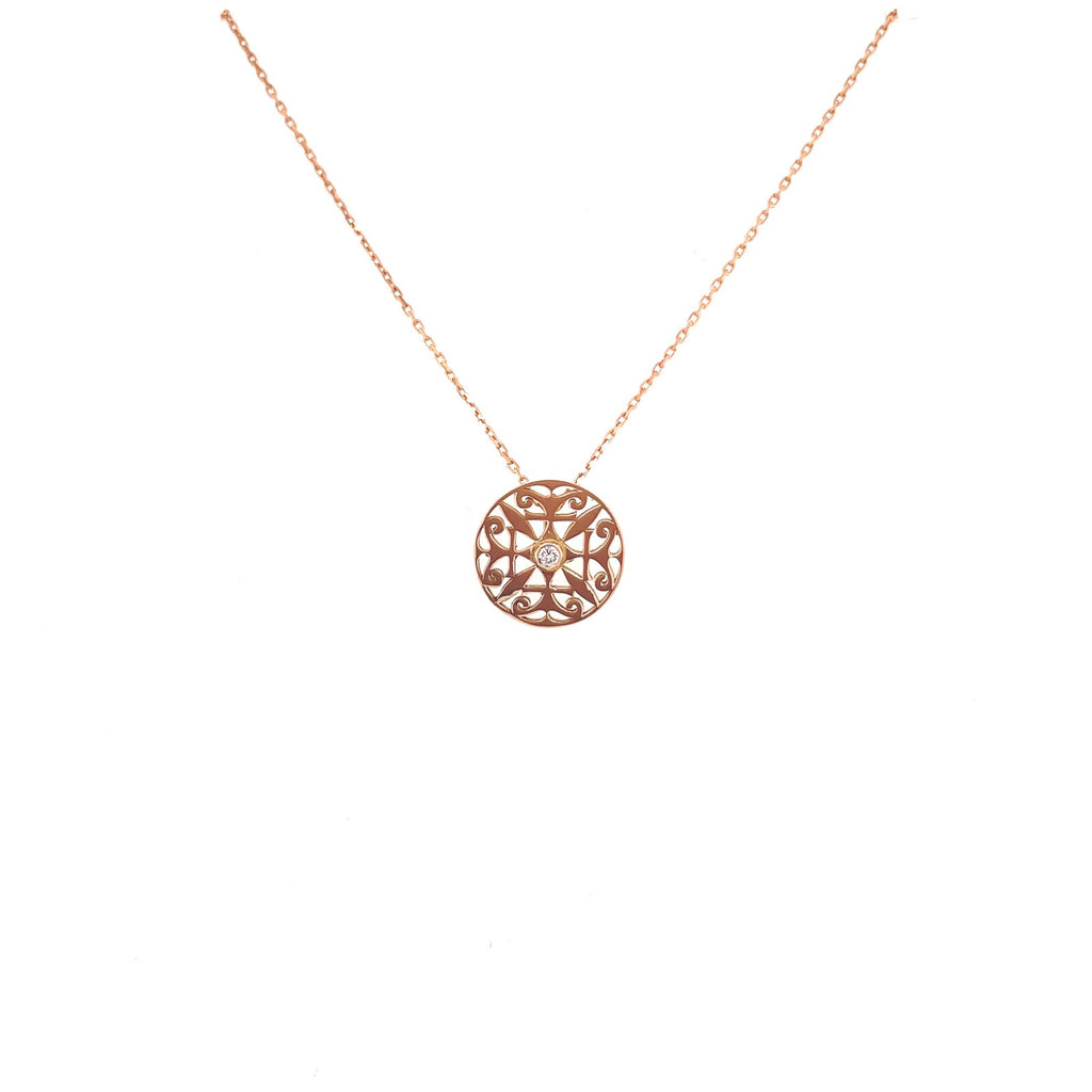Collier 1644 Tikki Diamants Or Rose