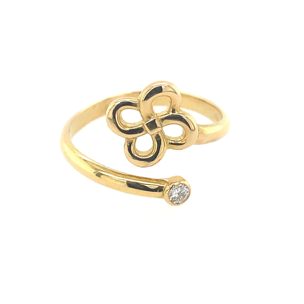 Bague Luma Diamant en Or Jaune Toi et Moi