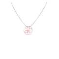 Collier Ilargia Argent Nacre Rose Stèle de Xabier