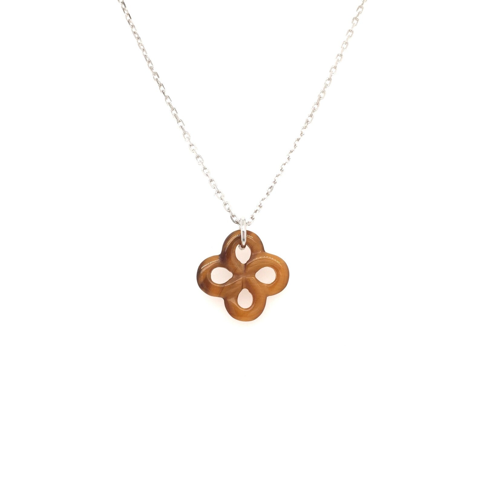 Collier Ilargia Argent Oeil de Tigre