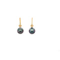 Boucles D'oreilles Luma Ttiki Or Jaune Perles de Tahiti