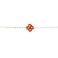 Bracelet Ilargia Argent Lauburu Ttiki Corail