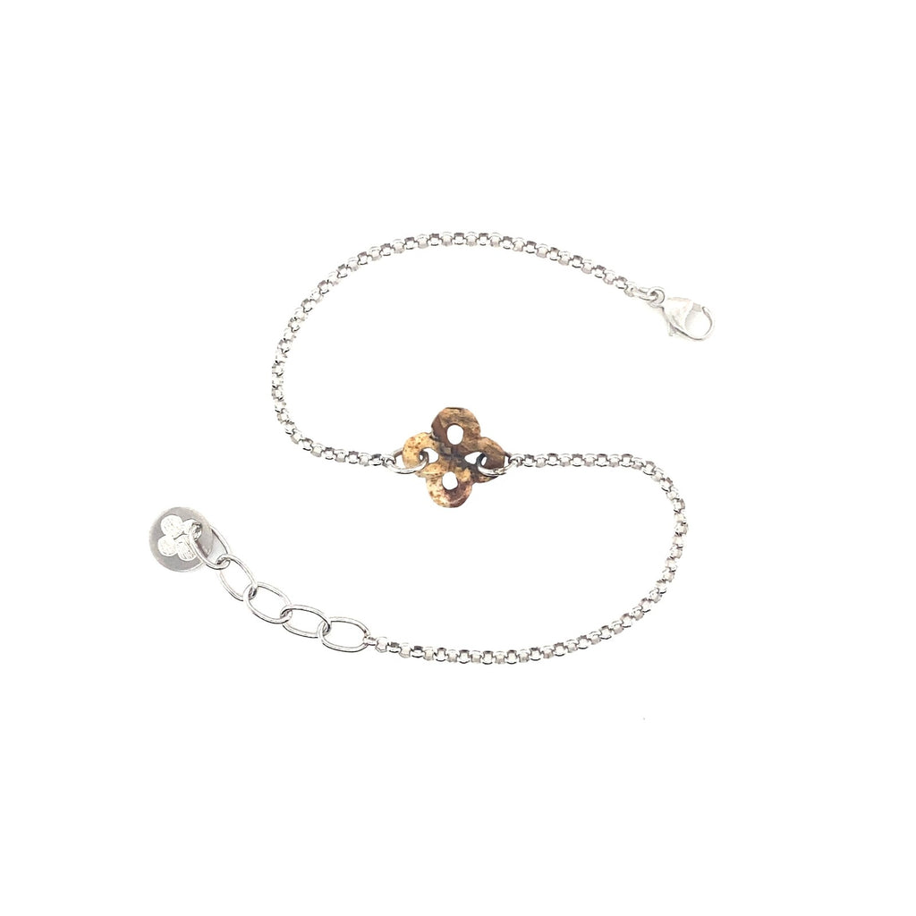 Bracelet Ilargia Argent Lauburu Ttiki Jaspe
