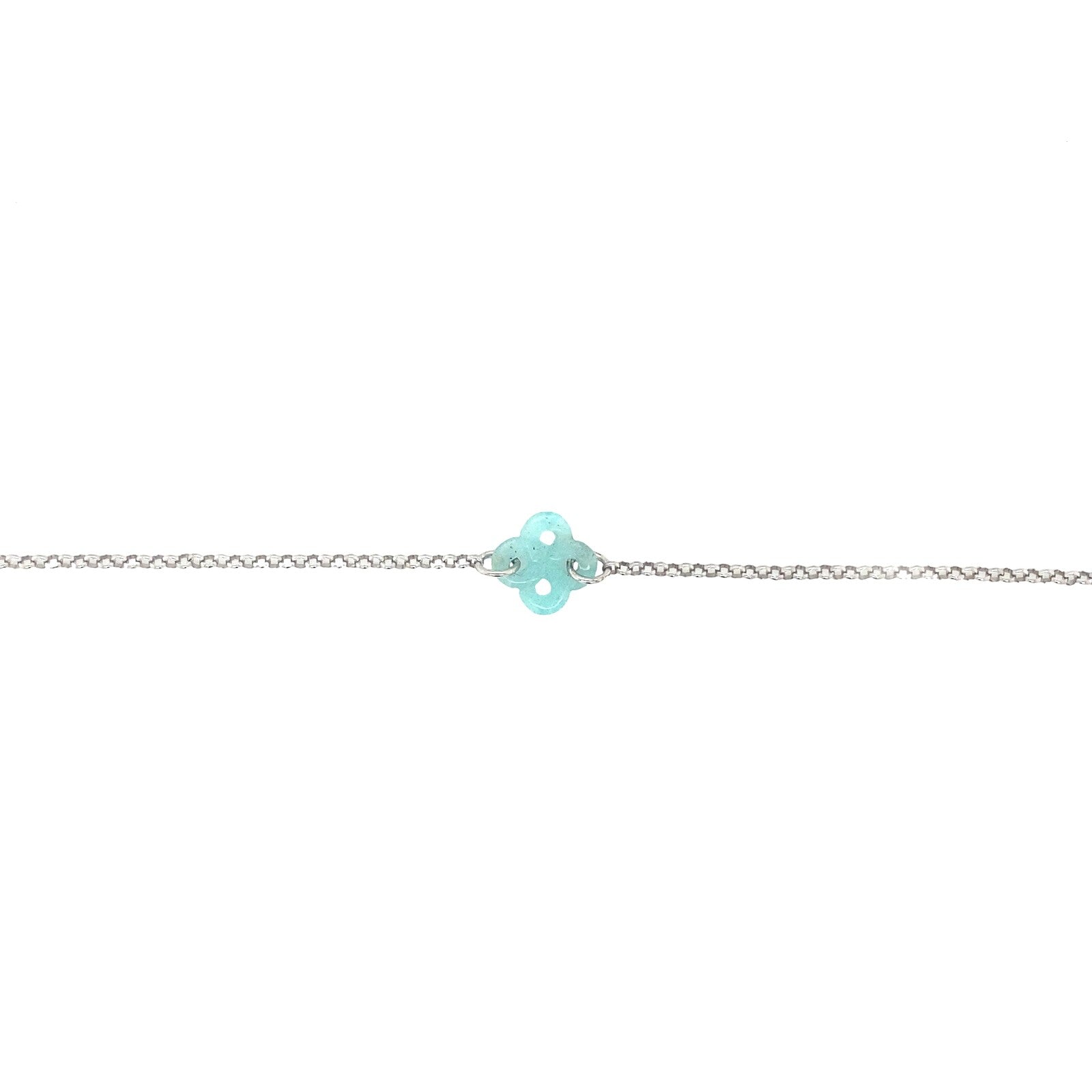 Bracelet Ilargia Argent Lauburu Ttiki Amazonite