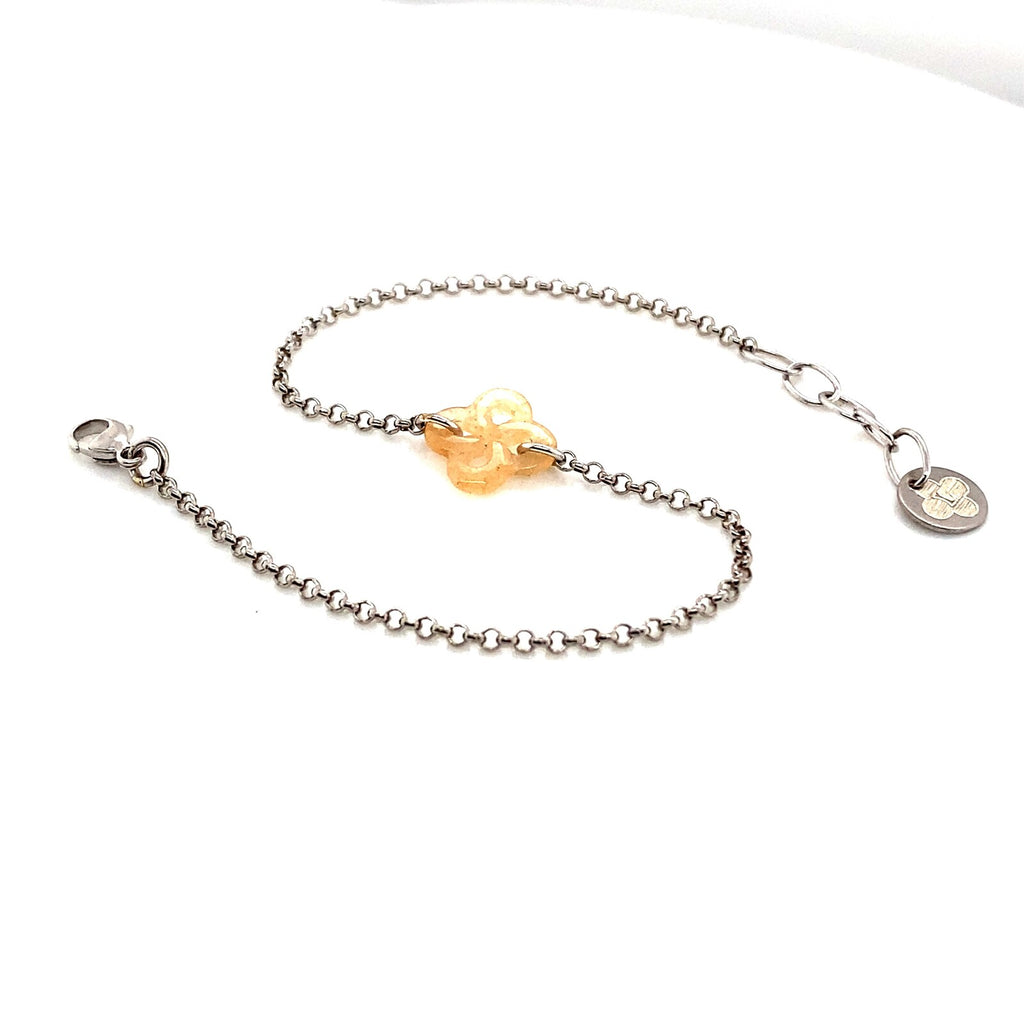 Bracelet Ilargia Argent Lauburu Ttiki Aventurine pêche