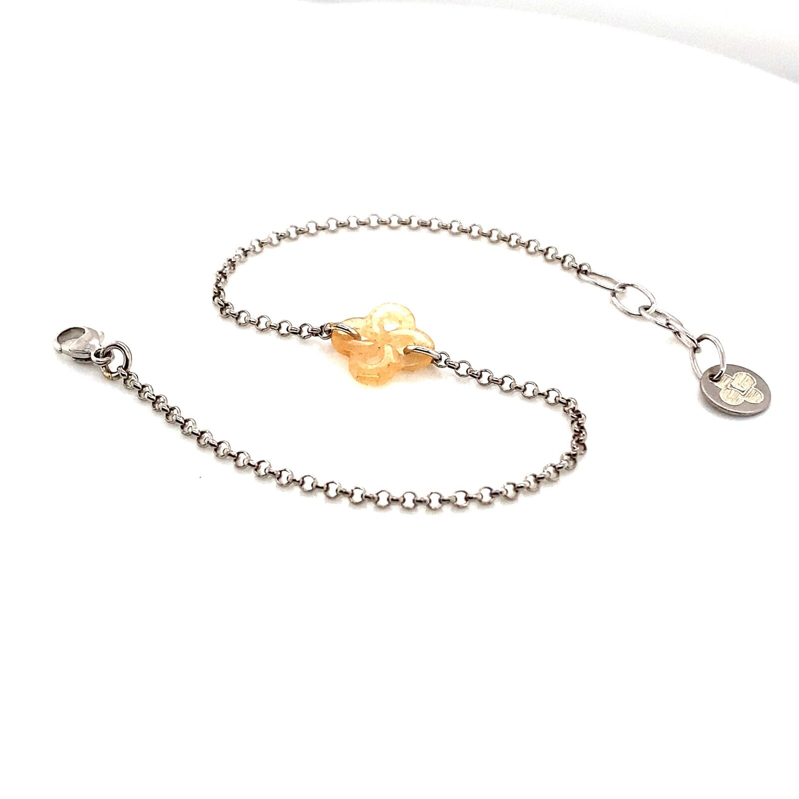 Bracelet Ilargia Argent Lauburu Ttiki Aventurine pêche