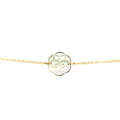 Bracelet Ilargia Argent Plaqué Or Rose Stèle de Xabier Ttiki Nacre Grise