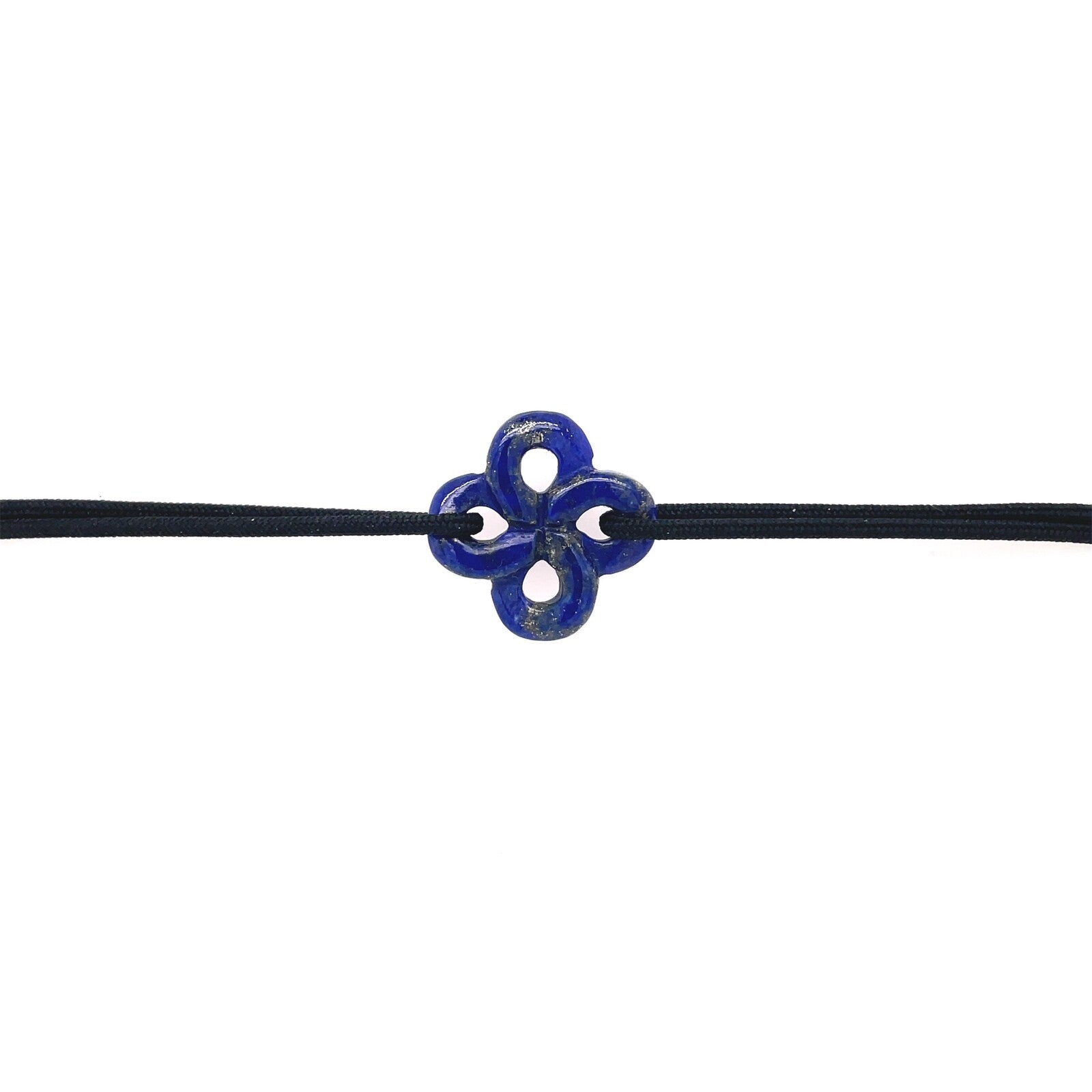 Bracelet Ilargia Homme Lauburu Lapis lazuli sur Cordon