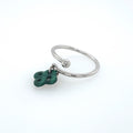 Bague Argent et Malachite Réglable