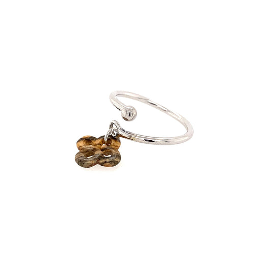 Bague Argent et Jaspe Réglable