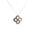 Collier Ilargia Grande Lauburu Nacre Grise