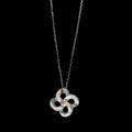 Collier Ilargia Grande Lauburu Nacre Blanche