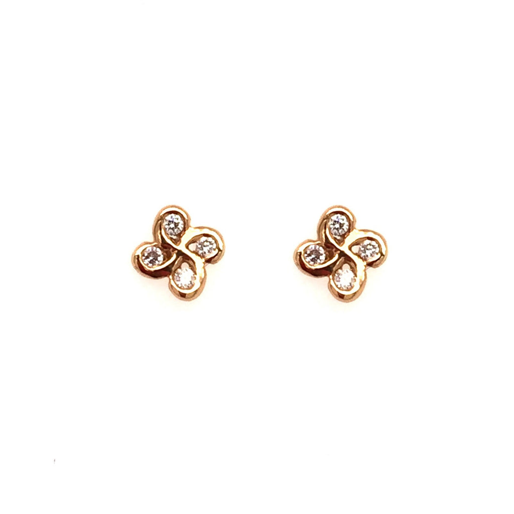 Boucles D'oreilles Alaia Txiki Diamants Or Jaune