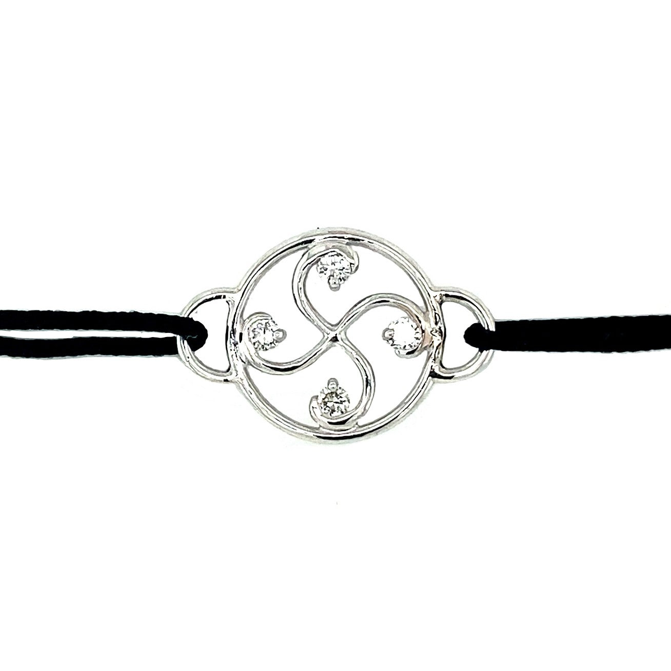 Bracelet Nahia Txiki Diamants Or Blanc