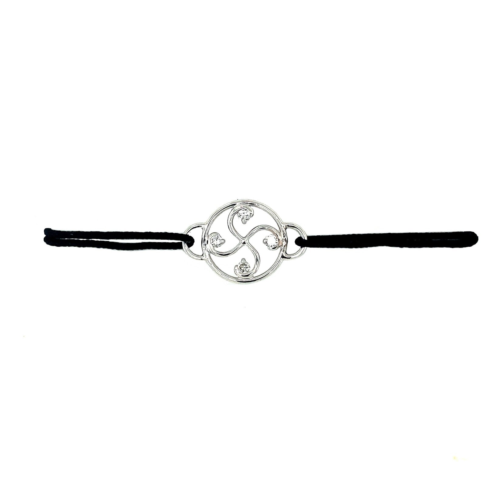 Bracelet Nahia Txiki Diamants Or Blanc