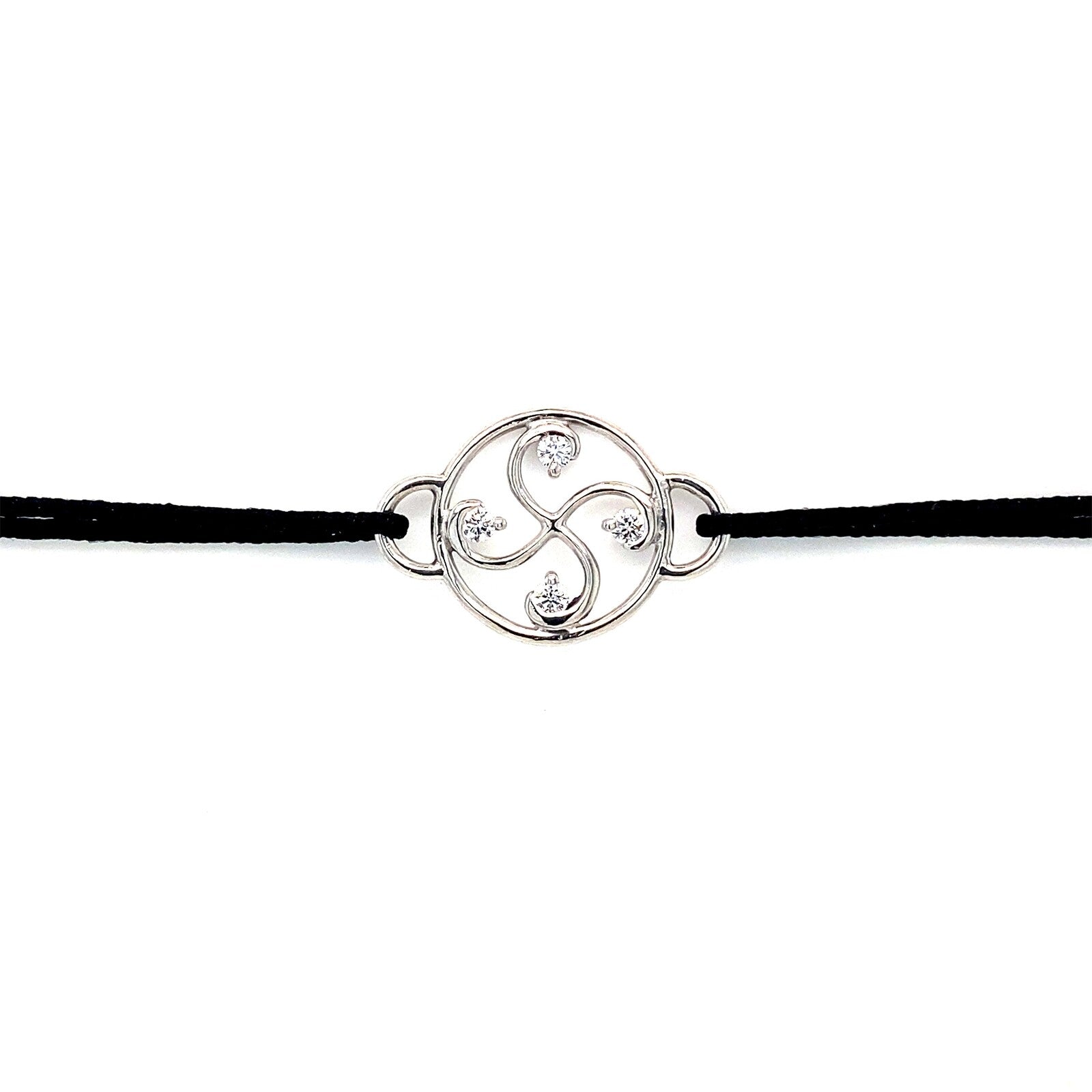 Bracelet Nahia Txiki Diamants Or Blanc