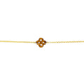 Bracelet Ilargia Argent Plaqué Or Jaune Lauburu Ttiki Oeil de tigre