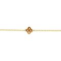 Bracelet Ilargia Argent Plaqué Or Jaune Lauburu Ttiki en Jaspe