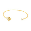 Bracelet Jonc Luma Diamant en Or Jaune Toi et Moi