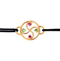 Bracelet Nahia Txiki Rubis, Tsavorites et Or Jaune