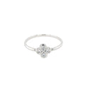 Bague Alaia Or Blanc et Diamants