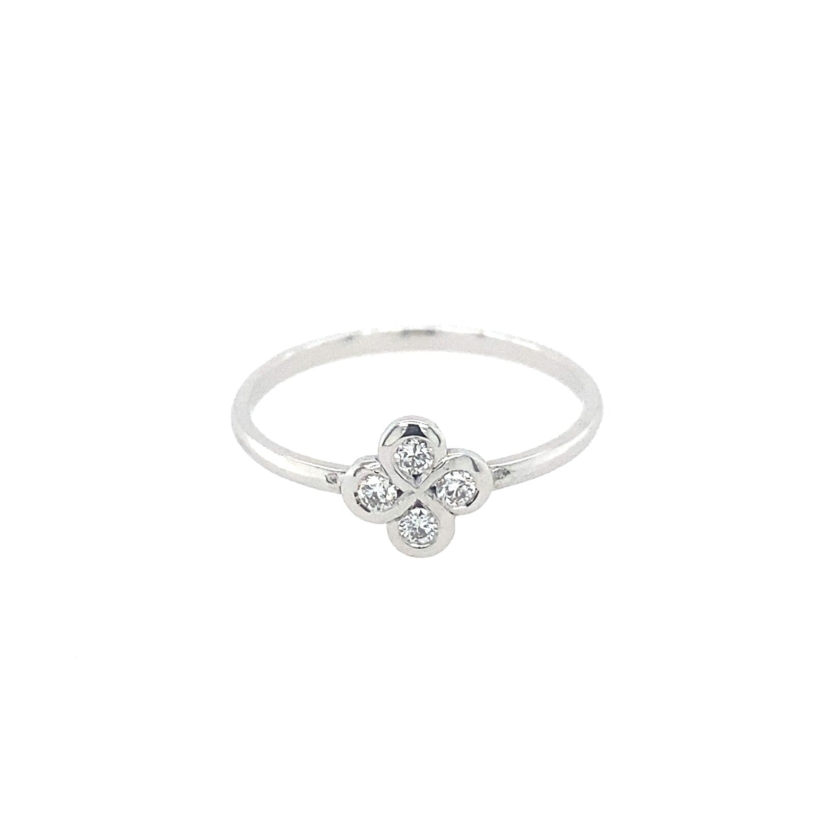 Bague Alaia Or Blanc et Diamants