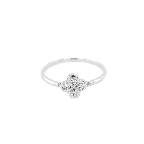 Bague Alaia Or Blanc et Diamants