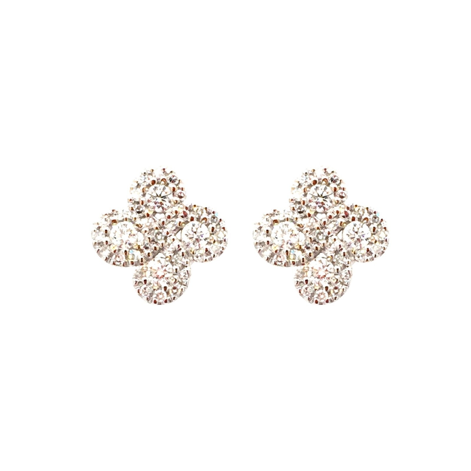 Boucles D'oreilles Argia Txiki Diamants Or Blanc