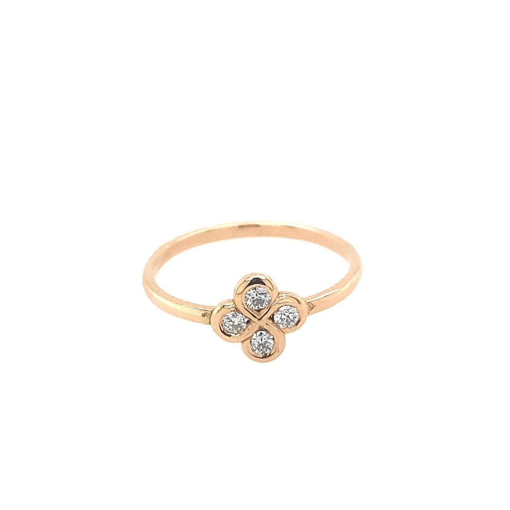 Bague Alaia Or Rose et Diamants