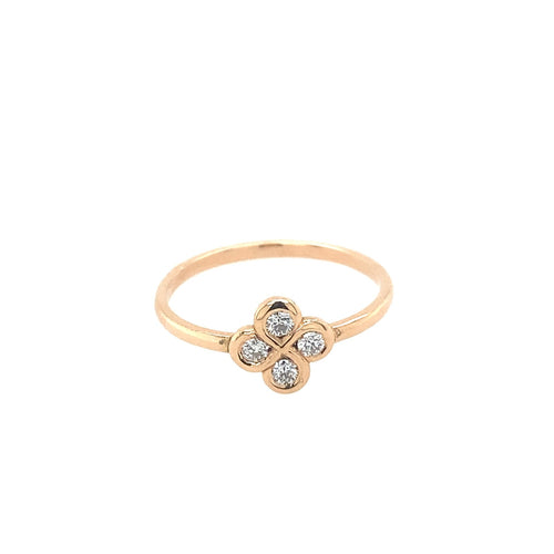 Bague Alaia Or Rose et Diamants