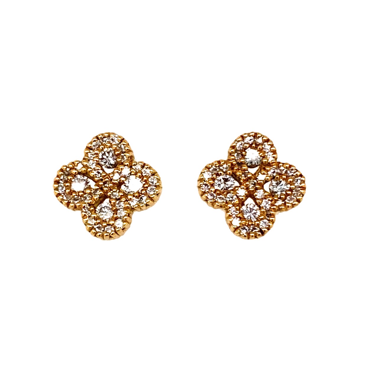 Boucles D'oreilles Argia Diamants Or Jaune