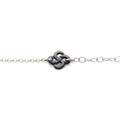 Bracelet Ilargia Txiki Chaine Réglable et Lauburu en Nacre grise