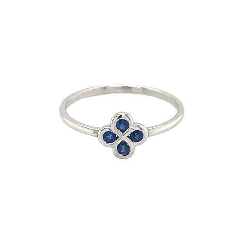 Bague Alaia Saphirs Bleu Or Blanc