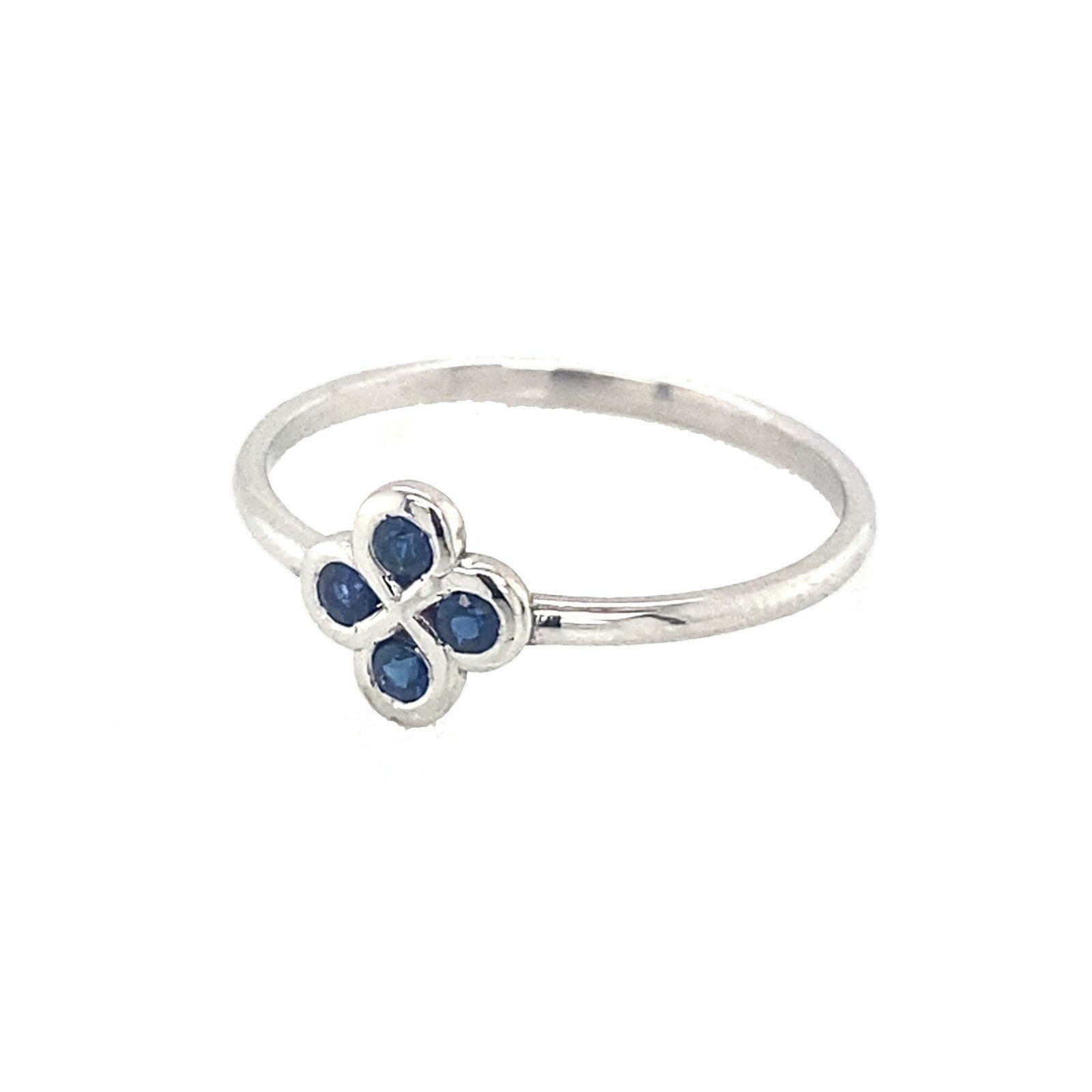 Bague Alaia Saphirs Bleu Or Blanc
