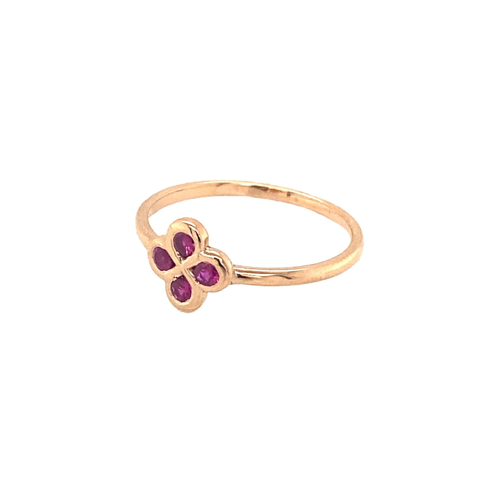 Bague Alaia Rubis Or Rose