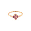 Bague Alaia Rubis Or Rose
