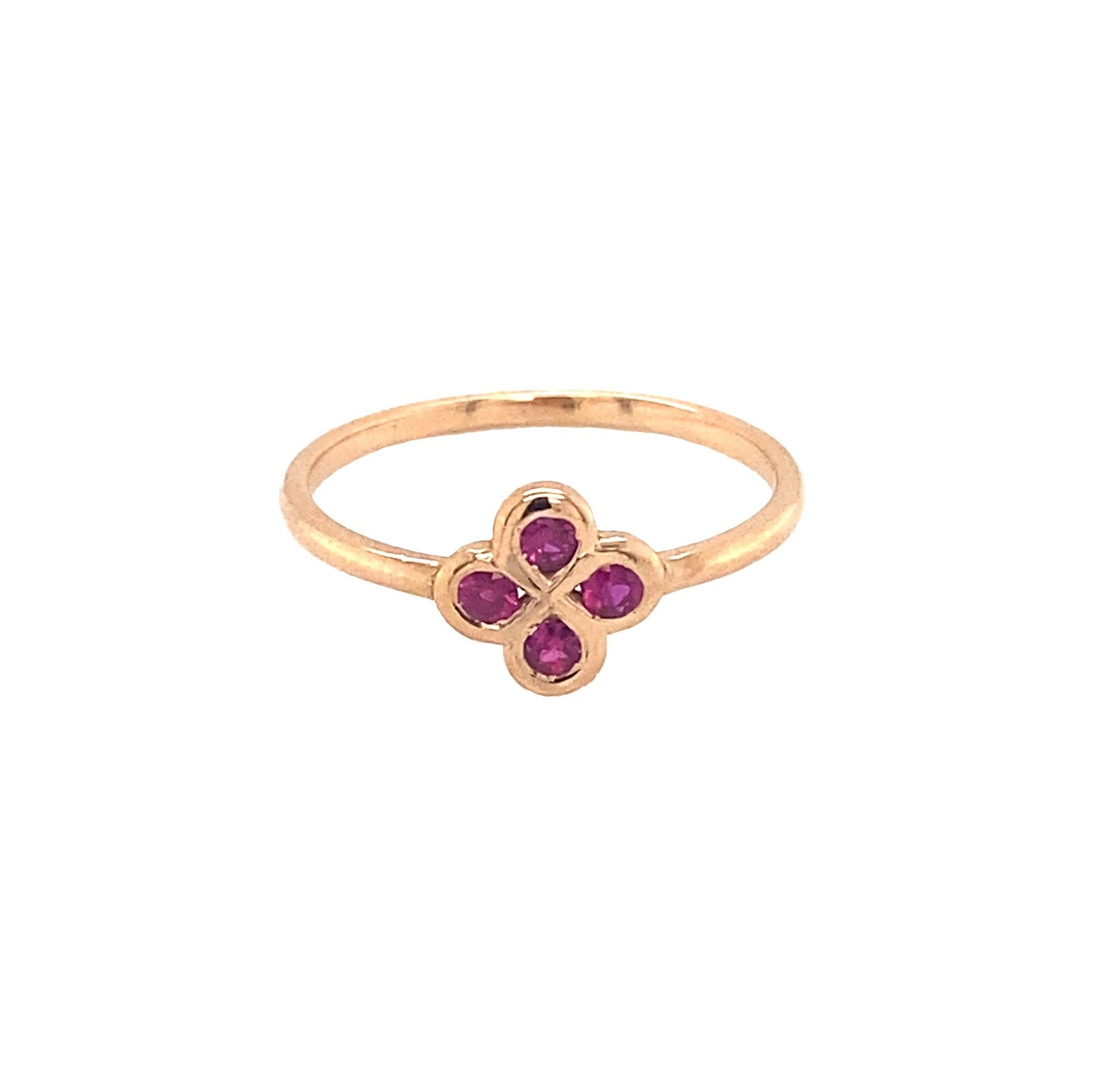 Bague Alaia Rubis Or Rose