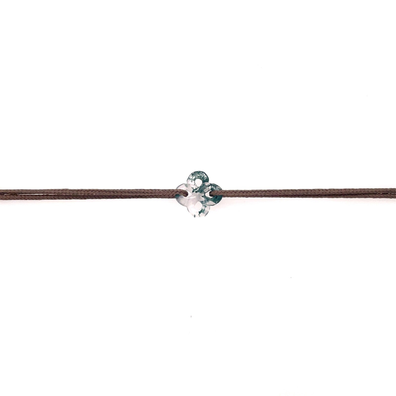 Bracelet Ilargia Ttiki Agate Mousse sur Cordon