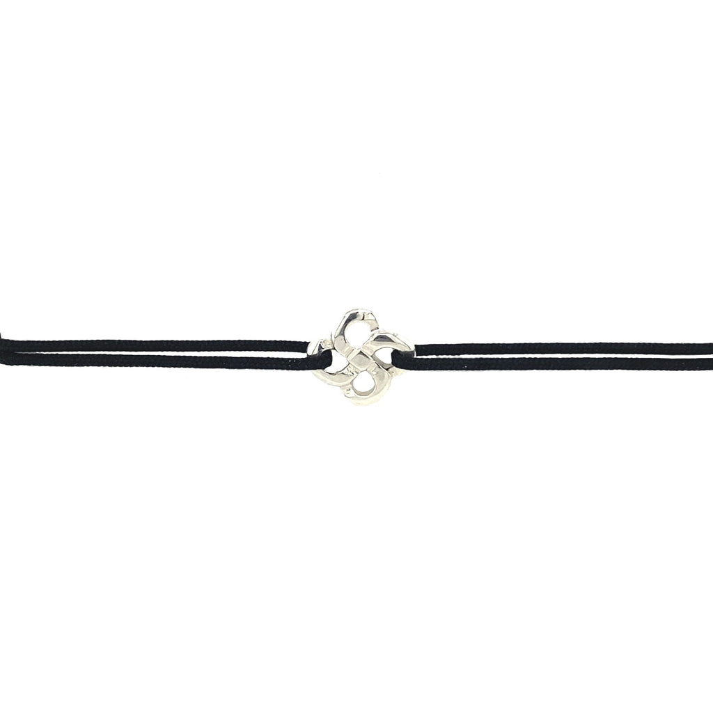 Bracelet Cordon Zilarra Ttiki Lauburu Argent