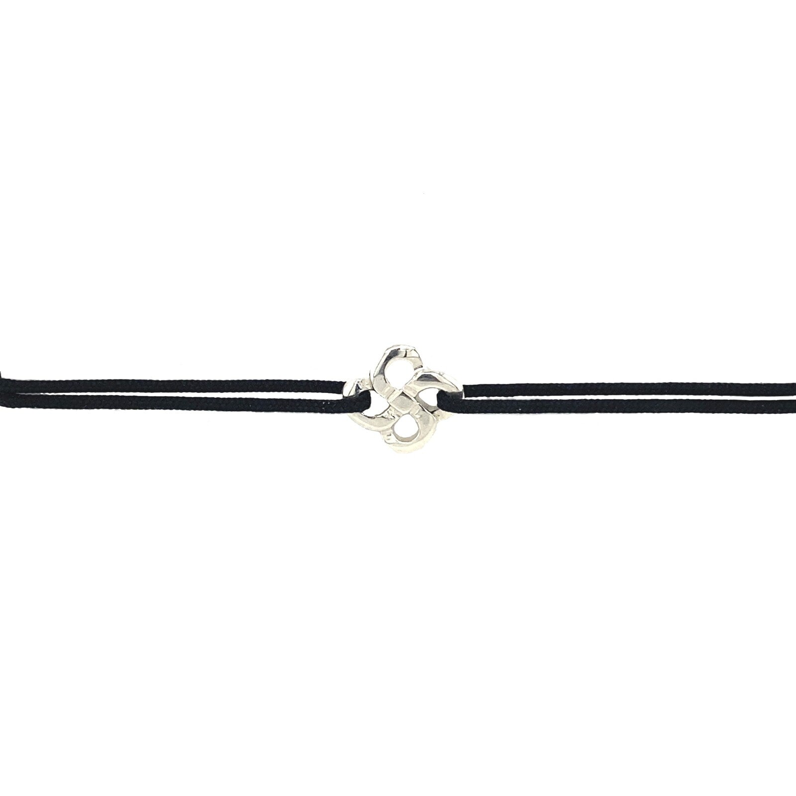 Bracelet Cordon Zilarra Ttiki Lauburu Argent